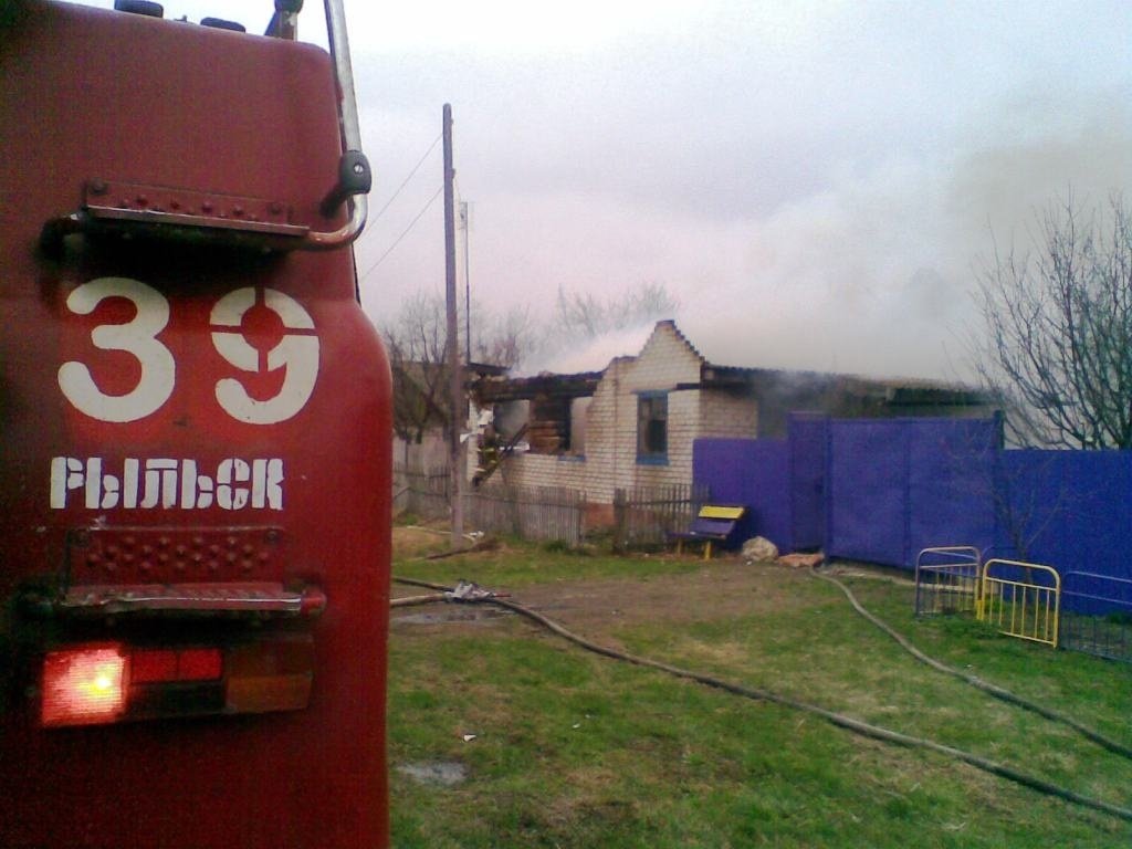 Пожар в с. Ивановское Рыльского района ликвидирован
